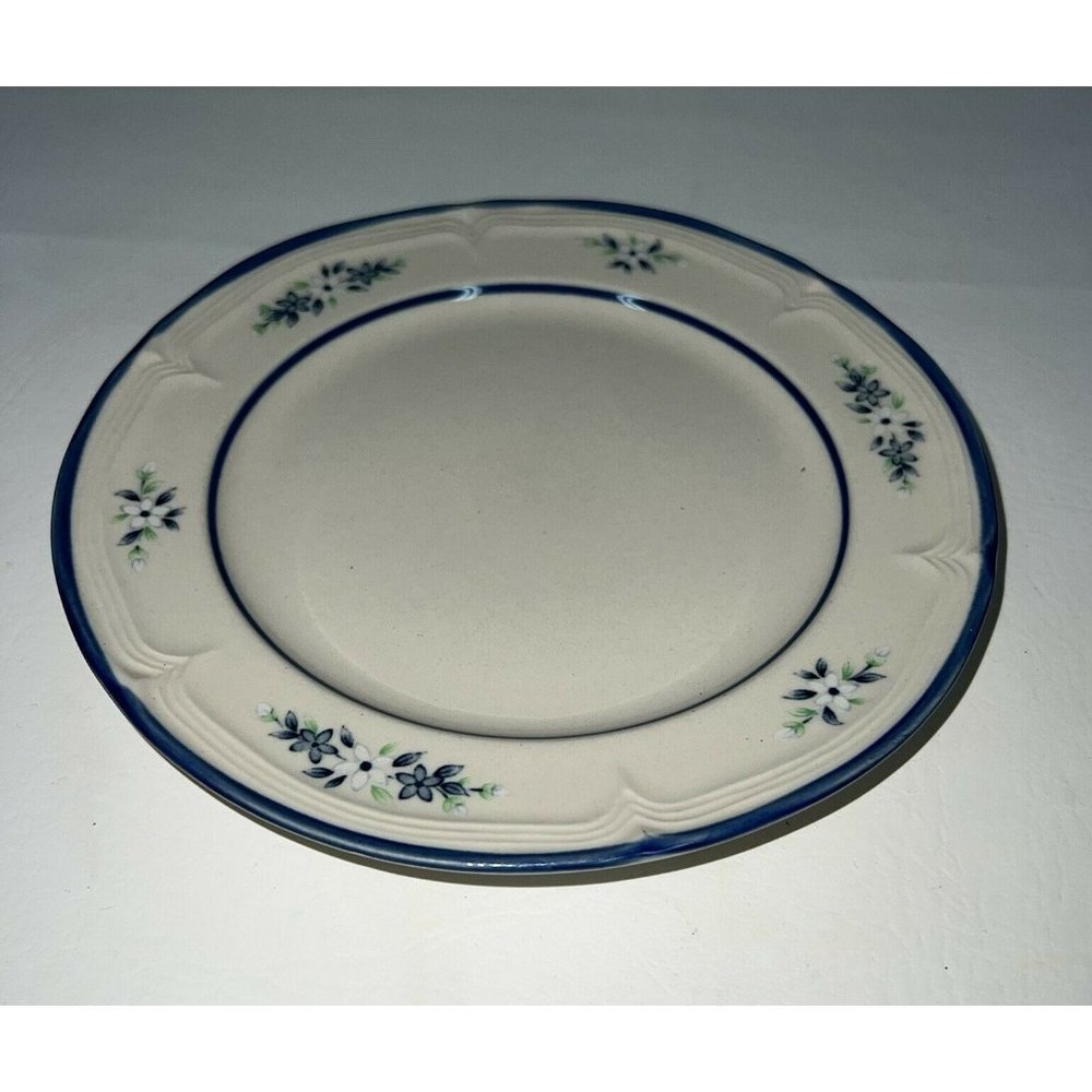 Vtg Hillside International Stoneware Japan  Blueprints Salad Plate 7 3/4” 30069